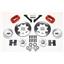 Wilwood 70-78 Camaro Manual 4 Wheel Disc Brake Kit 12" Plain Rotor Red Caliper