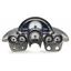1958-62 Chevy Corvette VHX System, Satin Alloy Style Face, Blue Dis