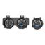 Dakota Digital 70 71 72 Pontiac GTO VHX Analog Dash Gauges System Black Alloy Blue VHX-70P-GTO-K-B