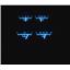 Dakota Digital 69 Chevy Camaro with Console Gauges Analog Dash Black Alloy Blue VHX-69C-CAC-K-B