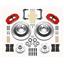 Wilwood 70-78 Camaro 4 Wheel Man Disc Brake Kit Plain Rotor Red Caliper