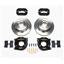 Wilwood 73-77 El Camino 4 Wheel Manual Disc Brake Kit Plain Rotor Black Caliper