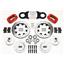 Wilwood 65-69 Mustang 4 Wheel Disc Big Brake Kit 12" Drilled Rotor Red Caliper