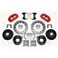 Wilwood 65-69 Mustang 4 Wheel Disc Big Brake Kit 13" Drilled Rotor Red Caliper