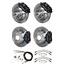 Wilwood Mopar B / E Body 4 Wheel Disc Big Brake Kit Plain Rotor Black