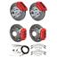 Wilwood 64-74 Chevy A F X Body 4 Wheel Disc Brake Kit 11" Plain Red Caliper