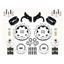 Wilwood 65-68 Impala 4 Wheel Disc Big Brake Kit 12" Drilled Rotor Black Caliper