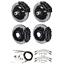 Wilwood 64-72 Chevelle 4 Wheel Disc Big Brake Kit Drilled Rotor Black Caliper