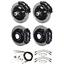 Wilwood 67-69 Camaro 4 Wheel Disc Big Brake Kit 13" Plain Rotor Black Caliper