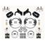 Wilwood 65-68 Impala 4 Wheel Disc Big Brake Kit 12" Plain Rotor Black Caliper