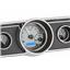 1965-66 Ford Mustang VHX System, Silver Face - Blue Display