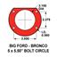 Wilwood Rear Disc Big Brake Kit 12.88" Ford Bronco w/ 2.36" Offset Plain Black