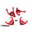 UMI Performance 403133-1-R GM A-Body Upper and Lower Control Arm Kit 1/2" Taller Up Ball Joint - Red