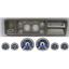 73-79 Ford Truck Silver Dash Carrier w/ Dakota Digital 3-3/8" VHX-1060 Gauges