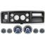 73-79 Ford Truck Black Dash Carrier w/ Dakota Digital 3-3/8" VHX-1060 Gauges