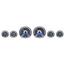 69 Chevelle Black Dash Carrier w/ Dakota Digital 3-3/8" VHX-1060 Gauges