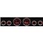 69 Chevelle Black Dash Carrier w/ Dakota Digital 3-3/8" VHX-1060 Gauges