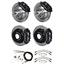 Wilwood 73-77 El Camino 4 Wheel Disc Brake Kit 13" Plain Rotor Black Caliper