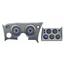1968-77 Chevy Corvette VHX System, Carbon Fiber Style Face, Blue Di