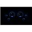 1963-67 Chevy Corvette VHX System, Carbon Fiber Style Face, Blue Di