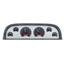 Dakota Digital 60-63 Chevy Pickup Analog Gauges Silver Alloy Red VHX-60C-PU-S-R
