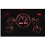 Dakota Digital 1956 Ford Car Analog Gauges Silver Alloy Red VHX-56F-S-R