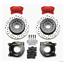 Wilwood 64-74 Chevy 10/12 Bolt Rear Disc Brake Kit  Drilled Red Stagg Caliper