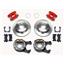 Wilwood Rear Disc Brake Kit 12" Chevy 10/12 Bolt w/ 2.81" Offset Plain Stagg Red