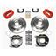 Wilwood Rear Disc Brake Kit Big Ford New Style 9" 2.5" Offset Plain RD Stagg Red