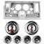 69-76 Nova Silver Dash Carrier w/Auto Meter American Muscle 5" Gauges