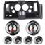 69 Camaro Black Dash Carrier w/Auto Meter American Muscle 5" Gauges