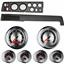 Classic Dash 718680811 Mopar B Body Black Dash Carrier Panel w/ American Muscle Electric Gauges