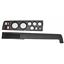 Classic Dash 718680811 Mopar B Body Black Dash Carrier Panel w/ American Muscle Electric Gauges