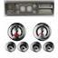 73-79 Ford Truck Silver Dash Carrier w/ Auto Meter 3-3/8" American Muscle Gauges