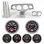 57 Bel Air Silver Dash Carrier w/Auto Meter Sport Comp II Gauges
