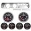 64 Chevelle Silver Dash Carrier w/ Auto Meter 5" Sport Comp II Gauges