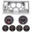 69-76 Nova Silver Dash Carrier w/Auto Meter Sport Comp II 5" Gauges