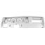 70-72 Chevelle SS Silver Dash Carrier w/Auto Meter Ultra Lite II Gauges