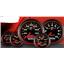 55-56 Bel Air Black Dash Carrier w/Auto Meter Ultra Lite II Gauges