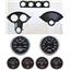 55-56 Bel Air Carbon Dash Carrier w/Auto Meter Cobalt Gauges