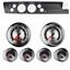 67-69 Barracuda Black Dash Carrier w/ Auto Meter 5" American Muscle Gauges