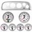 60-63 Chevy Truck Silver Dash Carrier w/Auto Meter NV Gauges