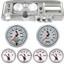 68 Chevelle Silver Dash Carrier w/ Auto Meter 5" C2 Gauges w/ Astro