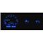 Dakota Digital 55 - 86 Jeep CJ VHX Analog Dash Gauges System Instruments Black Alloy Blue VHX-55J-K-