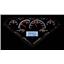 Dakota Digital 55-59 Chevy Pickup Analog Gauges Black Alloy White VHX-55C-PU-K-W