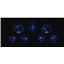 Dakota Digital 67 - 72 Chevy Pickup Truck Analog Dash Gauge & Clock Silver Alloy Blue VHX-67C-PA-S-B