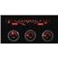 Dakota Digital 61-62 Chevy Impala Analog Gauges Black Alloy Red VHX-61C-IMP-K-R