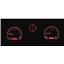 Dakota Digital 71-73 Ford Mustang Analog Dash Gauges Black Alloy Red VHX-71F-MUS-K-R
