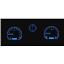 Dakota Digital 71-73 Ford Mustang Analog Gauges Black Alloy Blue VHX-71F-MUS-K-B