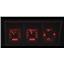Dakota Digital 73-79 Ford Pickup Truck VHX Gauge System Black Red VHX-73F-PU-K-R